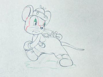 Walt Disney - Abner Countrymouse Animatietekening - The, Nieuw