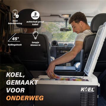 KOEL Crate 40 Compressor Koelbox Elektrisch 12 en 230 Volt, Ophalen of Verzenden, Zo goed als nieuw
