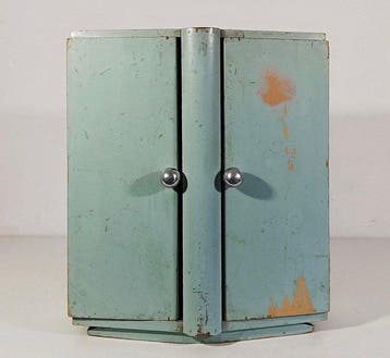 Kabinet - Vintage ontwerp, container die geopend kan worden,