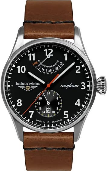 Bauhaus 2790-2 Aviation Tornado automatisch horloge, Sieraden, Tassen en Uiterlijk, Horloges | Heren, Overige merken, Staal, Verzenden