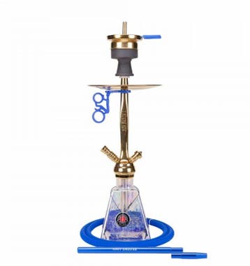 AMY Deluxe 038R Gold – Luxe Waterpijp met Gouden Afwerking, Ophalen of Verzenden, Nieuw, (Water)pijp