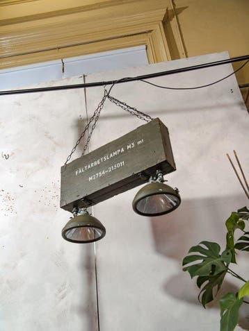 NIFE - Fältarbetslampa M3 NIFE - Plafondlamp - Hout, Metaal