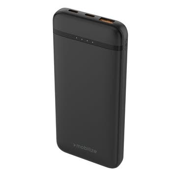 Powerbank 10000mAh PD 20W Zwart - Mobilize, Telecommunicatie, Powerbanks, Nieuw
