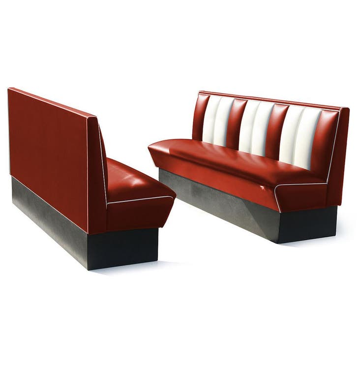 Classic Retro Diner Bank Bel Air HW180 Ruby, Huis en Inrichting, Banken | Bankstellen, Ophalen