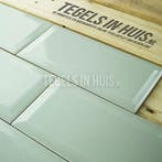 Wandtegel metrotegel 10x20 craquele sage groen wandtegel, Doe-het-zelf en Verbouw, Tegels, Ophalen, Nieuw, 10 m² of meer, Wandtegels