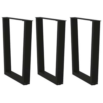 Tafelpoten Zwart Staal 70cm | Tweedekansje | OP=OP, Tafelpoot, Minder dan 50 cm, 50 tot 100 cm, Ophalen of Verzenden