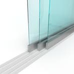Schuifloket op maat - 3 panelen, 3 sporen - Gehard glas 6 mm, Doe-het-zelf en Verbouw, Glas en Ramen, Ophalen of Verzenden, Nieuw