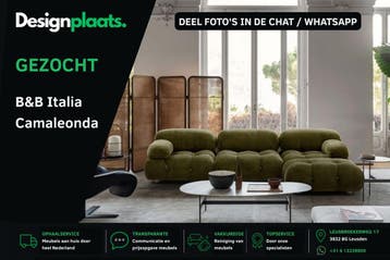 GEZOCHT: BB Italia Camaleonda - Directe Inkoop, Zo goed als nieuw, Design Bank Bankstel Zetel Minotti