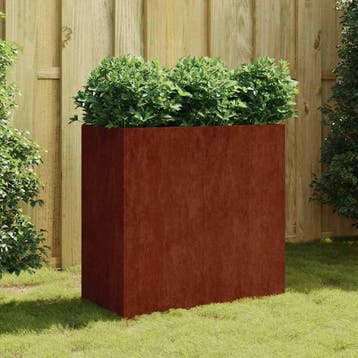 vidaXL Plantenbak 80x40x80 cm cortenstaal, Verzenden, Minder dan 60 cm, Nieuw, Metaal