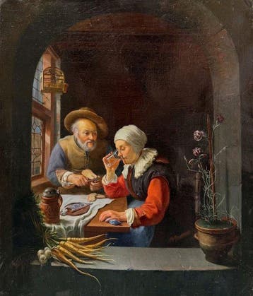 Frans van Mieris the Elder (1635–1681), After - Old Couple