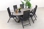 Hartman Napoli/Silva houtlook 240x115 cm. ovale tuinset -, Tuin en Terras, Tuinsets en Loungesets, Verzenden, Nieuw, Overige materialen