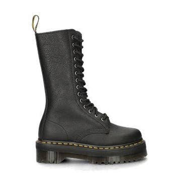 Dr. Martens 1B99 Quad veterboots voor dames in het Zwart, Verzenden, Zwart, Lage of Enkellaarzen, Nieuw