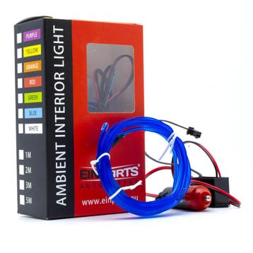 LED Interieur/sfeer verlichting strip - Blauw - 1 Meter, Auto-onderdelen, Verlichting, Verzenden, Nieuw