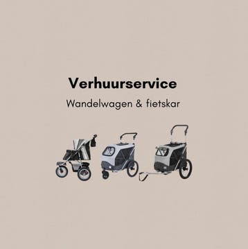 Te huur l Wandelwagen en fietskar, Dieren en Toebehoren, Ophalen, Nieuw, Hondenfietskar