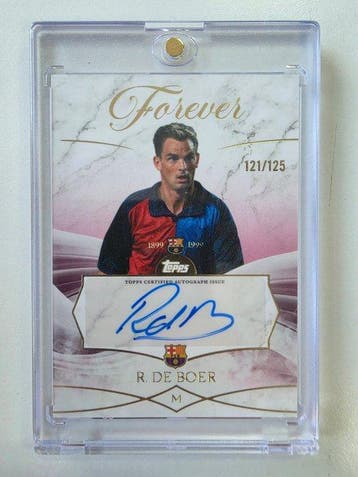 2025/26 Topps Barcelona Forever R. DE BOER Gesigneerde, Nieuw