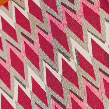 BA226 - Jacquardweefsel - Chevron-stijl - Rood - Meubelstof
