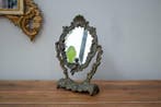 Tafelspiegel- Toilettafel met putti - Legering, Glas -