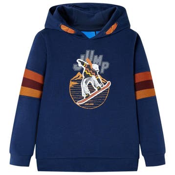 vidaXL Kindertrui met capuchon 92 marineblauw, Verzenden, Nieuw