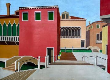 Italiaanse school (XX) - Venezia Metafisica - NO RESERVE, Antiek en Kunst