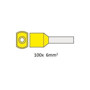 Cimco dubbele adereindhuls geïsoleerd 6mm2 per 100, Doe-het-zelf en Verbouw, Elektra en Kabels, Ophalen of Verzenden, Nieuw