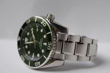 Horloge Seiko Prospex Sumo Green 05/2023 Full set, Staal, Polshorloge, Ophalen of Verzenden, Zo goed als nieuw