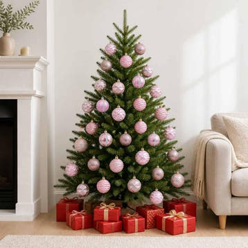 vidaXL Kerstballen set 36 st Roze 6 cm Polystyreen, Verzenden, Nieuw