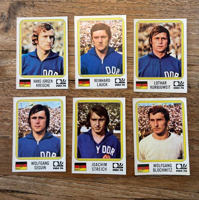 1974 Panini München 74 World Cup Ongelijmd - 6 Sticker -, Verzamelen, Stickers