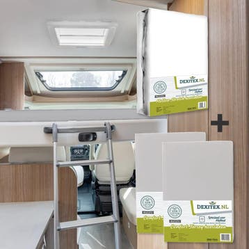 Textielpakket Hefbed 1 Molton + 2 Jersey hoeslakens - 1, Huis en Inrichting, Verzenden, Nieuw, Eenpersoons, Wit