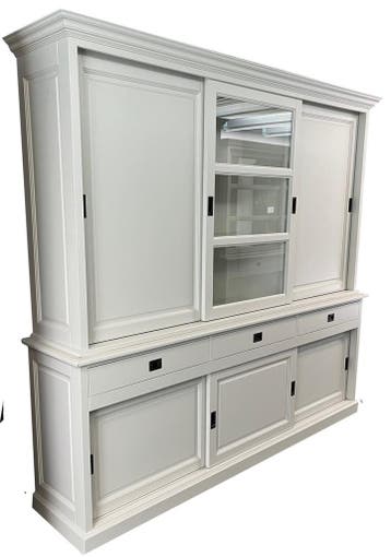 Buffetkast wit Putten 240cm dichte zijdeuren, Huis en Inrichting, Kasten | Buffetkasten, Ophalen of Verzenden, Nieuw