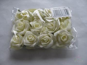 Mini Foam Roos Cream Zelfklevend 2 cm Pak, Ophalen of Verzenden, Nieuw