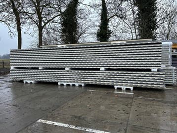 gelegeheidspartij, wandpanelen, gevelplaten, 100mm dik, 7021, Nieuw, Overige materialen, 100 mm of meer