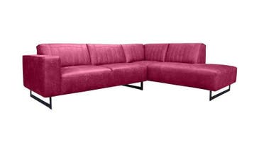 Hoekbank Scherpenisse - hoekbanken - Roze, Nieuw, 150 cm of meer, Stof, 200 tot 250 cm