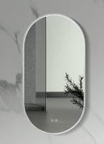 Spiegel 100 x 50 cm ovaal met ledverlichting en verwarming, Ophalen of Verzenden, Nieuw, Koper, Bad