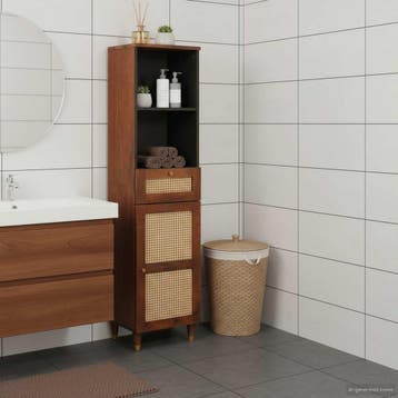 vidaXL Dressoir met lade Bruin 38 x 33,5 x 160 cm Massief, Verzenden, Nieuw