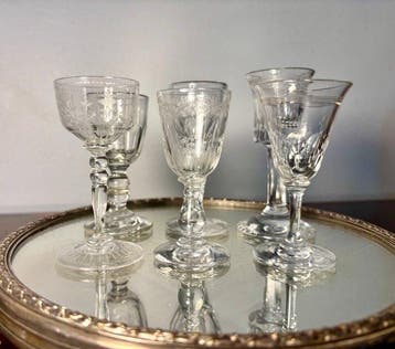 French production - Drinkservies voor 6 (6) - Kristal