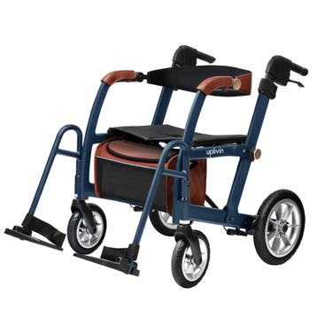 Uplivin Glide 2-in-1 rollator en rolstoel – Blauw, Ophalen of Verzenden, Nieuw