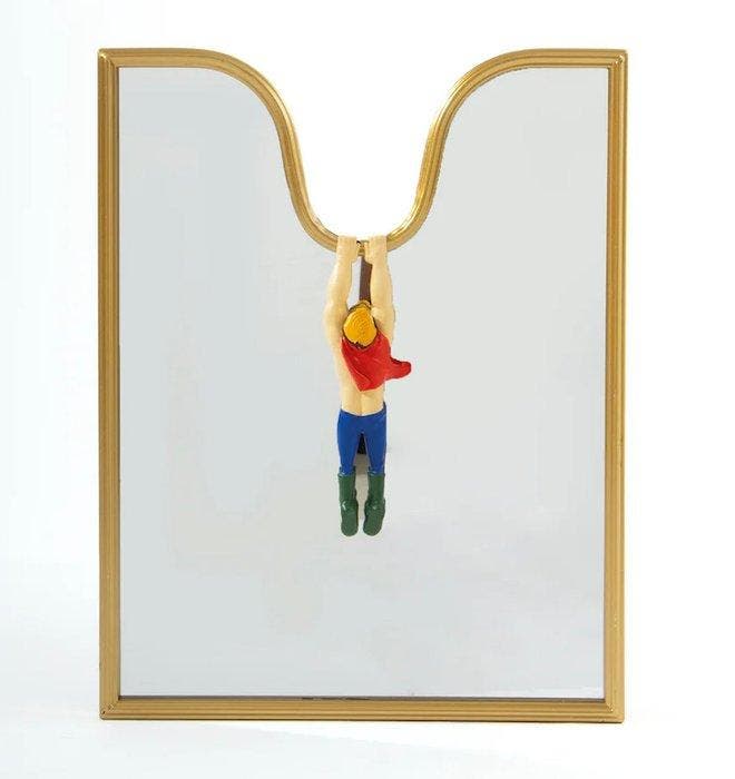 Seletti - Uto Balmoral - Spiegel- Circusspiegel - Glas, Hars, Antiek en Kunst, Kunst | Designobjecten