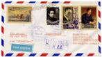 Rusland 1956 - Sovjet Polar-Luchtpost geregistreerde omslag, Gestempeld