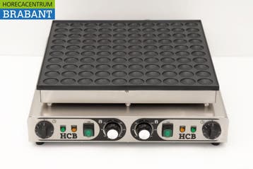HCB RVS Poffertjesplaat Poffertjesbakplaat 100 dops 230V, Ophalen of Verzenden, Nieuw in verpakking