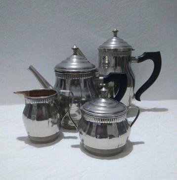 WMF / Geislingen - Koffieservies (4) - Verzilverd, Antiek en Kunst