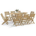 Tuinstoelen 6 st inklapbaar 54,5x61,5x86,5 cm acaciahout, Tuin en Terras, Tuinstoelen, Verzenden, Nieuw