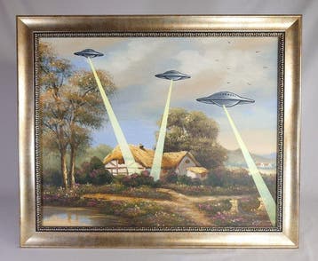 Fictional World (1980) - Banksy´s Glowing UFO Invasion