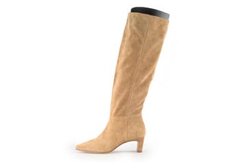 Manfield Laarzen in maat 38 Beige, Hoge laarzen, Verzenden, Beige, Zo goed als nieuw