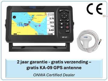 ONWA KP-27A - 7 kaartplotter met 5W SOTDMA AIS transponder, Ophalen of Verzenden, Nieuw, Kaartplotter of Fish Finder