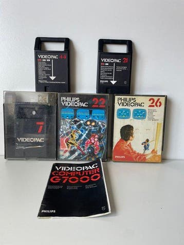 Philips - Videopac - lot of 5 - Videogame - In originele, Nieuw