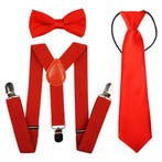 Fako Fashion - Kinder Bretels, Vlinderstrik & Stropdas -, Verzenden, Nieuw