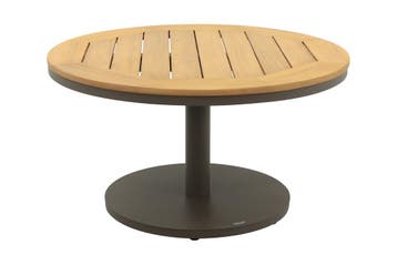 Canto ronde bijzettafel Ø70 cm. - Terre/Teak, Verzenden, Nieuw, Hout