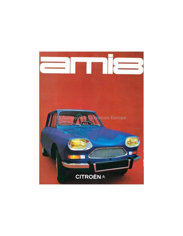 1969 CITROËN AMI 8 BROCHURE NEDERLANDS, Boeken, Auto's | Folders en Tijdschriften