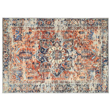 vidaXL Vloerkleed ORIZ Oranje 140 x 200 cm 100% polyester, Verzenden, Nieuw, Oranje