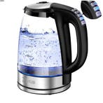 Elektrische Glazen Waterkoker 2.0L 2200W met Warmhoudfunctie, Verzenden, Nieuw
